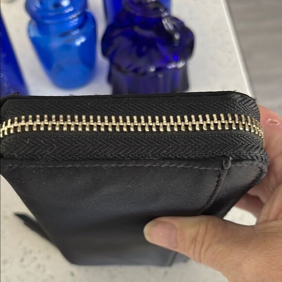 Kate Spade Dawn Continental Black Wallet 
Nylon Zip Around Leather Pull - Picture 11 of 12